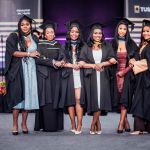 No Repro Fee
Friends graduating together Shevaun tanyi , Aisha mustapha garba , Khanyile maqeda ,Erkina D'be Bakoubayia, Fiona koroma and Shalom Ibe pictured on Friday as the first full generation of TUS students conferred over the last 2 days on the University's Moylish campus 
Friday marked day 2 of the Technological University of the Shannon's conferring ceremonies on the University's Moylish campus, where the first full generation of TUS graduates were among those being awarded.
Many of the graduates began their TUS journey four years ago when the university was established in October 2021.
Pic. Brian Arthur