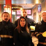 Pictured is Kevin O'Riordan of Limerick Fire and Rescue, Sandra Byrne Mother of Yasmin Lee Williams, Robert Reidy Limerick Fire and Rescue, Mark Mulrooney Limerick Fire and Rescue at the Unity Gospel Choir Limerick, CD Launch held at Maggie Choo's on Wednesday, October 23, 2019. Picture: Anthony Sheehan/ilovelimerick