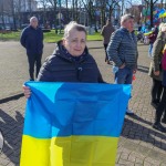 A ceremony marking the 2nd anniversary of Russia’s invasion of Ukraine was held at Arthur’s Quay Park Limerick. Picture: Richard Lynch/ilovelimerick