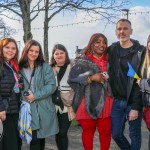 A ceremony marking the 2nd anniversary of Russia’s invasion of Ukraine was held at Arthur’s Quay Park Limerick. Picture: Richard Lynch/ilovelimerick