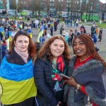 A ceremony marking the 2nd anniversary of Russia’s invasion of Ukraine was held at Arthur’s Quay Park Limerick. Picture: Richard Lynch/ilovelimerick