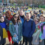A ceremony marking the 2nd anniversary of Russia’s invasion of Ukraine was held at Arthur’s Quay Park Limerick. Picture: Richard Lynch/ilovelimerick