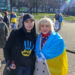A ceremony marking the 2nd anniversary of Russia’s invasion of Ukraine was held at Arthur’s Quay Park Limerick. Picture: Richard Lynch/ilovelimerick