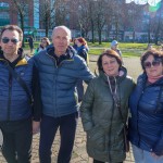 A ceremony marking the 2nd anniversary of Russia’s invasion of Ukraine was held at Arthur’s Quay Park Limerick. Picture: Richard Lynch/ilovelimerick