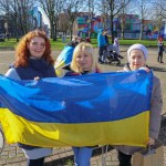A ceremony marking the 2nd anniversary of Russia’s invasion of Ukraine was held at Arthur’s Quay Park Limerick. Picture: Richard Lynch/ilovelimerick