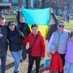 A ceremony marking the 2nd anniversary of Russia’s invasion of Ukraine was held at Arthur’s Quay Park Limerick. Picture: Richard Lynch/ilovelimerick