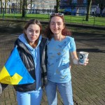 A ceremony marking the 2nd anniversary of Russia’s invasion of Ukraine was held at Arthur’s Quay Park Limerick. Picture: Richard Lynch/ilovelimerick