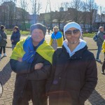 A ceremony marking the 2nd anniversary of Russia’s invasion of Ukraine was held at Arthur’s Quay Park Limerick. Picture: Richard Lynch/ilovelimerick