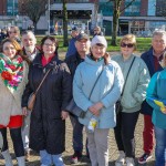 A ceremony marking the 2nd anniversary of Russia’s invasion of Ukraine was held at Arthur’s Quay Park Limerick. Picture: Richard Lynch/ilovelimerick