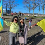 A ceremony marking the 2nd anniversary of Russia’s invasion of Ukraine was held at Arthur’s Quay Park Limerick. Picture: Richard Lynch/ilovelimerick