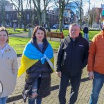 A ceremony marking the 2nd anniversary of Russia’s invasion of Ukraine was held at Arthur’s Quay Park Limerick. Picture: Richard Lynch/ilovelimerick