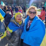 A ceremony marking the 2nd anniversary of Russia’s invasion of Ukraine was held at Arthur’s Quay Park Limerick. Picture: Richard Lynch/ilovelimerick
