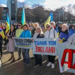 A ceremony marking the 2nd anniversary of Russia’s invasion of Ukraine was held at Arthur’s Quay Park Limerick. Picture: Richard Lynch/ilovelimerick