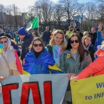 A ceremony marking the 2nd anniversary of Russia’s invasion of Ukraine was held at Arthur’s Quay Park Limerick. Picture: Richard Lynch/ilovelimerick