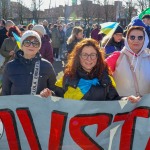 A ceremony marking the 2nd anniversary of Russia’s invasion of Ukraine was held at Arthur’s Quay Park Limerick. Picture: Richard Lynch/ilovelimerick
