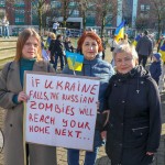 A ceremony marking the 2nd anniversary of Russia’s invasion of Ukraine was held at Arthur’s Quay Park Limerick. Picture: Richard Lynch/ilovelimerick
