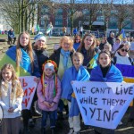 A ceremony marking the 2nd anniversary of Russia’s invasion of Ukraine was held at Arthur’s Quay Park Limerick. Picture: Richard Lynch/ilovelimerick