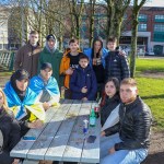 A ceremony marking the 2nd anniversary of Russia’s invasion of Ukraine was held at Arthur’s Quay Park Limerick. Picture: Richard Lynch/ilovelimerick