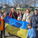 A ceremony marking the 2nd anniversary of Russia’s invasion of Ukraine was held at Arthur’s Quay Park Limerick. Picture: Richard Lynch/ilovelimerick