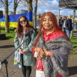 A ceremony marking the 2nd anniversary of Russia’s invasion of Ukraine was held at Arthur’s Quay Park Limerick. Picture: Richard Lynch/ilovelimerick