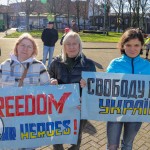 A ceremony marking the 2nd anniversary of Russia’s invasion of Ukraine was held at Arthur’s Quay Park Limerick. Picture: Richard Lynch/ilovelimerick