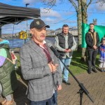 A ceremony marking the 2nd anniversary of Russia’s invasion of Ukraine was held at Arthur’s Quay Park Limerick. Picture: Richard Lynch/ilovelimerick