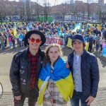A ceremony marking the 2nd anniversary of Russia’s invasion of Ukraine was held at Arthur’s Quay Park Limerick. Picture: Richard Lynch/ilovelimerick
