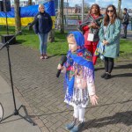 A ceremony marking the 2nd anniversary of Russia’s invasion of Ukraine was held at Arthur’s Quay Park Limerick. Picture: Richard Lynch/ilovelimerick
