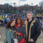 A ceremony marking the 2nd anniversary of Russia’s invasion of Ukraine was held at Arthur’s Quay Park Limerick. Picture: Richard Lynch/ilovelimerick