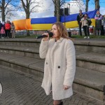 A ceremony marking the 2nd anniversary of Russia’s invasion of Ukraine was held at Arthur’s Quay Park Limerick. Picture: Richard Lynch/ilovelimerick