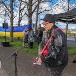 A ceremony marking the 2nd anniversary of Russia’s invasion of Ukraine was held at Arthur’s Quay Park Limerick. Picture: Richard Lynch/ilovelimerick