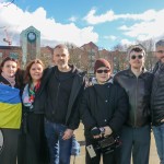A ceremony marking the 2nd anniversary of Russia’s invasion of Ukraine was held at Arthur’s Quay Park Limerick. Picture: Richard Lynch/ilovelimerick