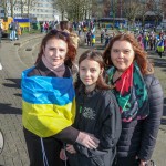 A ceremony marking the 2nd anniversary of Russia’s invasion of Ukraine was held at Arthur’s Quay Park Limerick. Picture: Richard Lynch/ilovelimerick