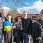 A ceremony marking the 2nd anniversary of Russia’s invasion of Ukraine was held at Arthur’s Quay Park Limerick. Picture: Richard Lynch/ilovelimerick