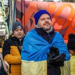 A peaceful Ukraine event was held on Sat, Jan 6, 2024 at Arthur’s Quay to acknowledge the massive attacks Russia did in Ukraine the past two weeks. Picture: Olena Oleksienko/ilovelimerick