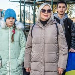 A peaceful Ukraine event was held on Sat, Jan 6, 2024 at Arthur’s Quay to acknowledge the massive attacks Russia did in Ukraine the past two weeks. Picture: Olena Oleksienko/ilovelimerick
