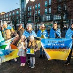 A peaceful Ukraine event was held on Sat, Jan 6, 2024 at Arthur’s Quay to acknowledge the massive attacks Russia did in Ukraine the past two weeks. Picture: Olena Oleksienko/ilovelimerick