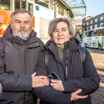 A peaceful Ukraine event was held on Sat, Jan 6, 2024 at Arthur’s Quay to acknowledge the massive attacks Russia did in Ukraine the past two weeks. Picture: Olena Oleksienko/ilovelimerick