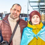 A peaceful Ukraine event was held on Sat, Jan 6, 2024 at Arthur’s Quay to acknowledge the massive attacks Russia did in Ukraine the past two weeks. Picture: Olena Oleksienko/ilovelimerick