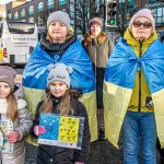 A peaceful Ukraine event was held on Sat, Jan 6, 2024 at Arthur’s Quay to acknowledge the massive attacks Russia did in Ukraine the past two weeks. Picture: Olena Oleksienko/ilovelimerick