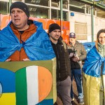 A peaceful Ukraine event was held on Sat, Jan 6, 2024 at Arthur’s Quay to acknowledge the massive attacks Russia did in Ukraine the past two weeks. Picture: Olena Oleksienko/ilovelimerick