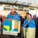 A peaceful Ukraine event was held on Sat, Jan 6, 2024 at Arthur’s Quay to acknowledge the massive attacks Russia did in Ukraine the past two weeks. Picture: Olena Oleksienko/ilovelimerick