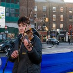 A peaceful Ukraine event was held on Sat, Jan 6, 2024 at Arthur’s Quay to acknowledge the massive attacks Russia did in Ukraine the past two weeks. Picture: Olena Oleksienko/ilovelimerick