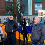 A peaceful Ukraine event was held on Sat, Jan 6, 2024 at Arthur’s Quay to acknowledge the massive attacks Russia did in Ukraine the past two weeks. Picture: Olena Oleksienko/ilovelimerick
