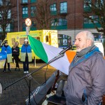 A peaceful Ukraine event was held on Sat, Jan 6, 2024 at Arthur’s Quay to acknowledge the massive attacks Russia did in Ukraine the past two weeks. Picture: Olena Oleksienko/ilovelimerick