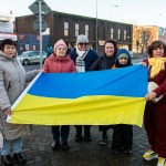 A peaceful Ukraine event was held on Sat, Jan 6, 2024 at Arthur’s Quay to acknowledge the massive attacks Russia did in Ukraine the past two weeks. Picture: Olena Oleksienko/ilovelimerick
