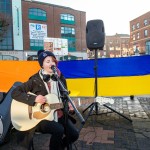 A peaceful Ukraine event was held on Sat, Jan 6, 2024 at Arthur’s Quay to acknowledge the massive attacks Russia did in Ukraine the past two weeks. Picture: Olena Oleksienko/ilovelimerick