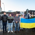 A peaceful Ukraine event was held on Sat, Jan 6, 2024 at Arthur’s Quay to acknowledge the massive attacks Russia did in Ukraine the past two weeks. Picture: Olena Oleksienko/ilovelimerick