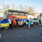 A peaceful Ukraine event was held on Sat, Jan 6, 2024 at Arthur’s Quay to acknowledge the massive attacks Russia did in Ukraine the past two weeks. Picture: Olena Oleksienko/ilovelimerick