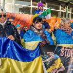 A peaceful Ukraine event was held on Sat, Jan 6, 2024 at Arthur’s Quay to acknowledge the massive attacks Russia did in Ukraine the past two weeks. Picture: Olena Oleksienko/ilovelimerick